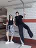 H8小白鞋2026新款春季百搭莆田鞋子情侣男女内增高厚底休闲运动板鞋 白色-黑皮尾（礼盒装） 42 男码 实拍图