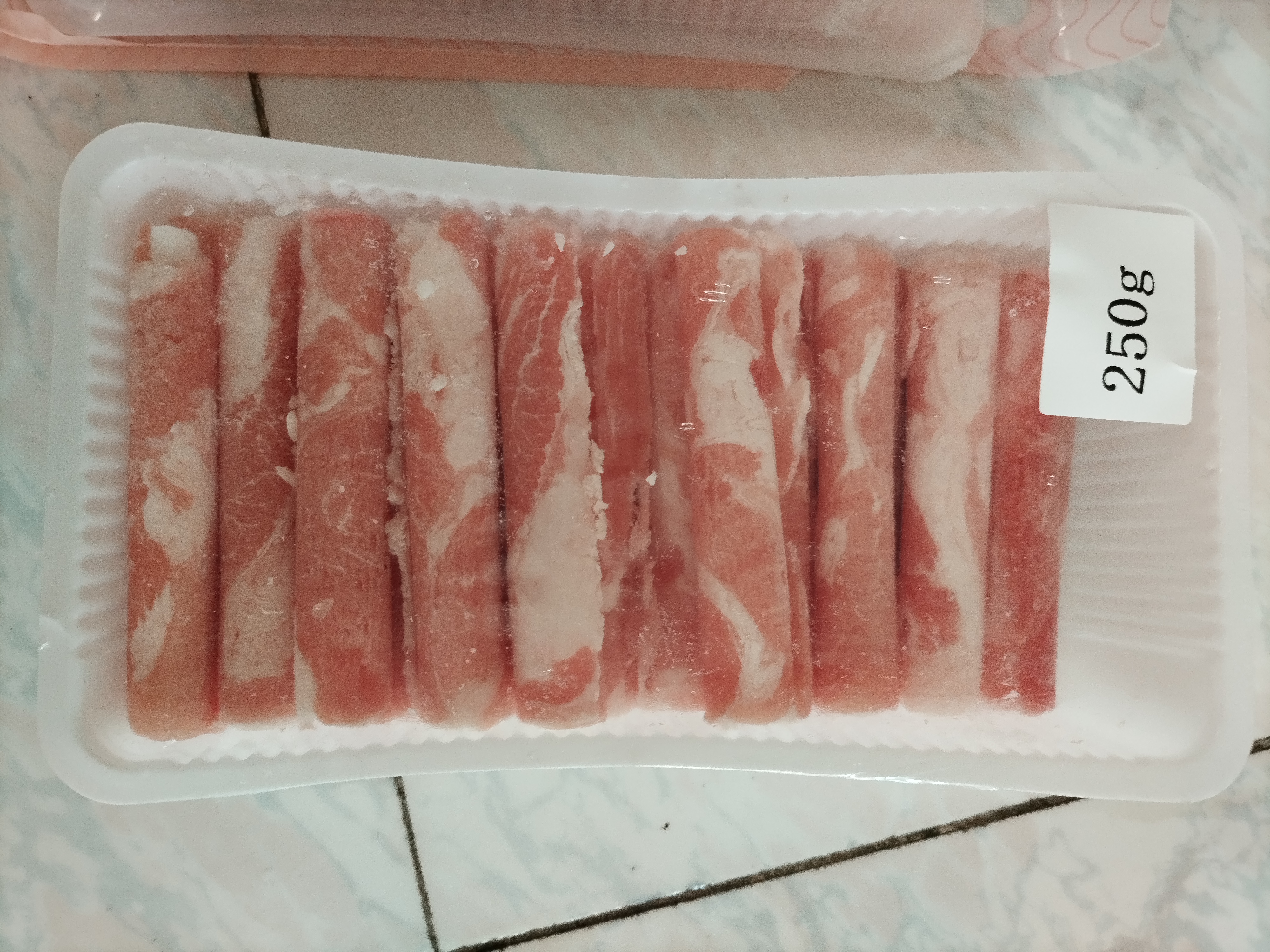 鲜京采惠选 内蒙古原切羔羊肉卷净重2斤 火锅涮肉 实拍图