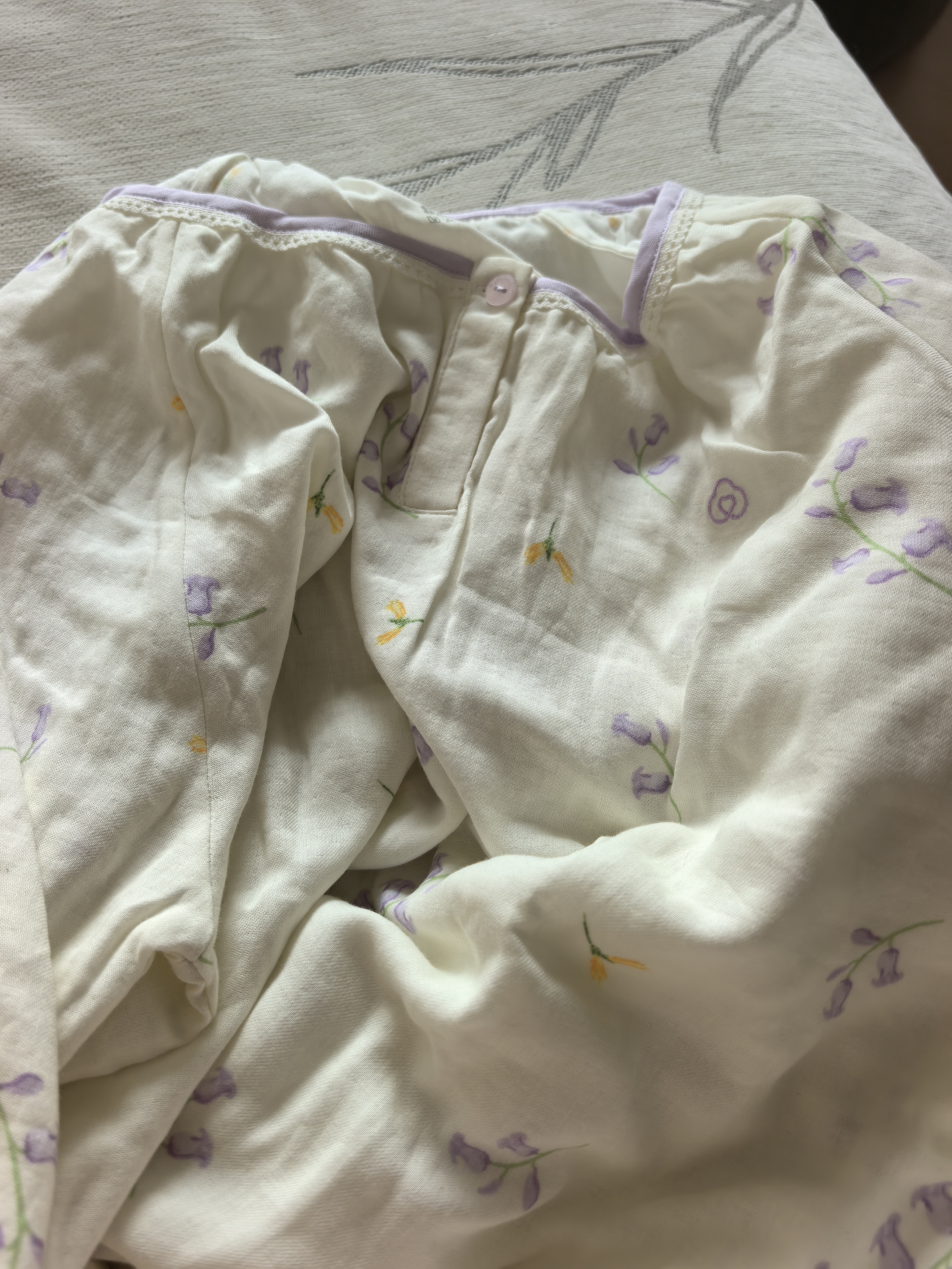 全棉时代26年春夏新品家居服【升级50支超柔双层纱布】可外穿女士睡衣套装 实拍图