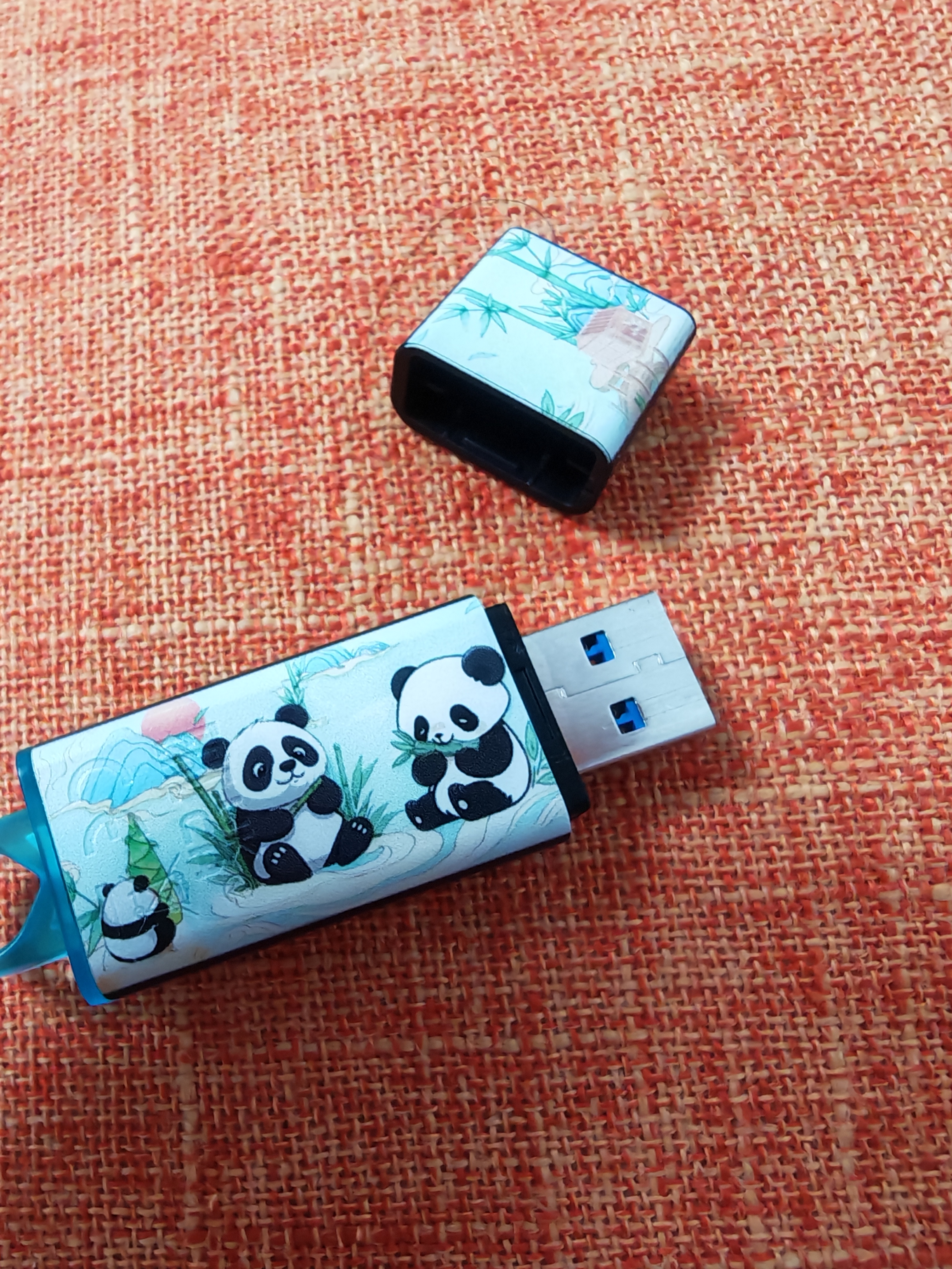 金士顿（Kingston）64GB USB3.2 Gen 1 U盘 DTX 竹林熊猫印刷款优盘 实拍图