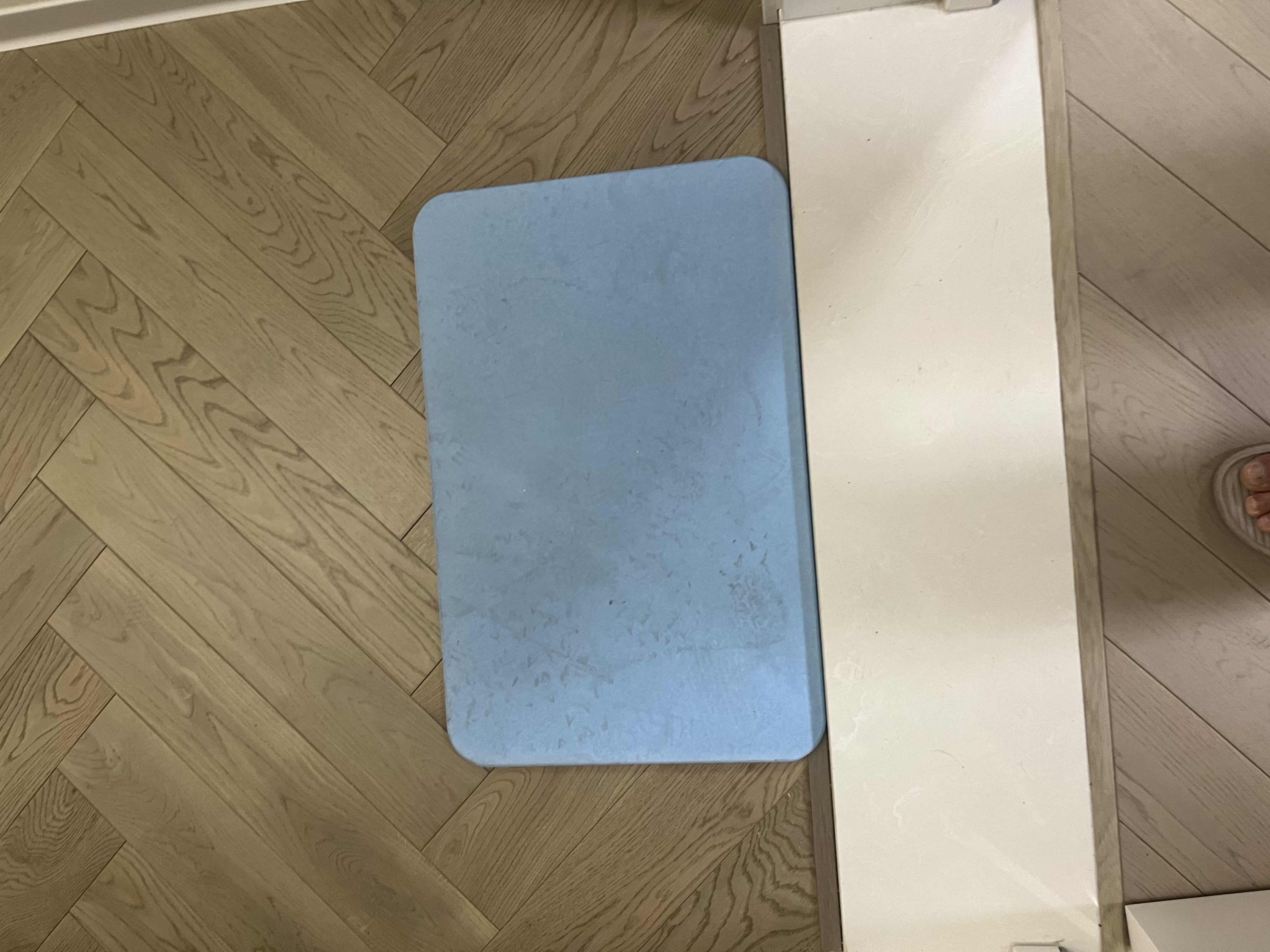京东京造 硅藻泥地垫 卫生间浴室垫厕所门口吸水防滑脚垫子 蓝色60*39cm 实拍图