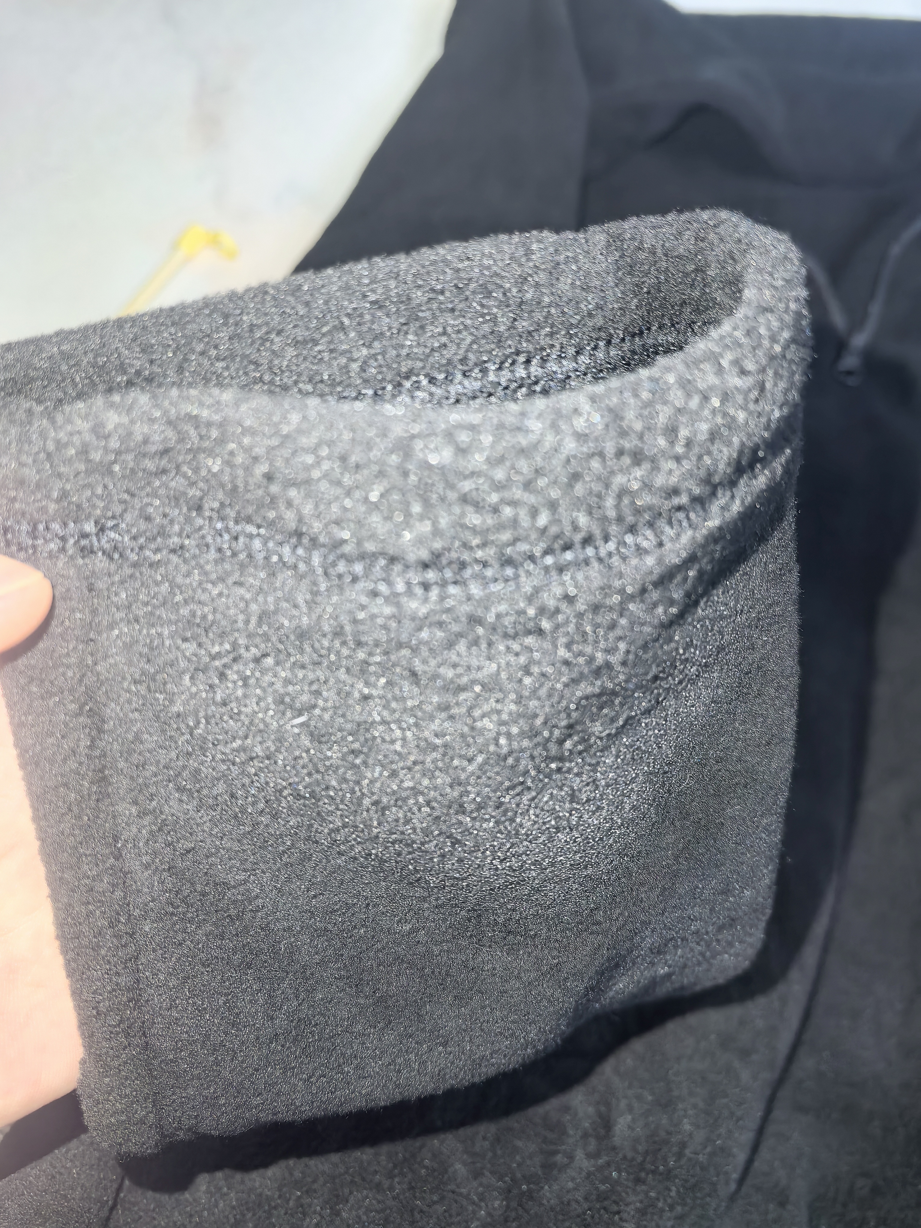 迪卡侬男式山地徒步摇粒绒保暖夹克MH100黑色 4094318 L 实拍图