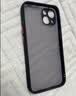 暴走 适用苹果12Mini手机壳 iPhone12Mini保护套镜头全包防摔防指纹魔方硅胶直边撞色透明磨砂黑 实拍图