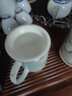 Gao Chun Ceramics高淳陶瓷鹊登高枝茶杯家用中式办公骨瓷马克杯茶水杯礼盒包装 鹊登高枝滤茶杯绿色 实拍图