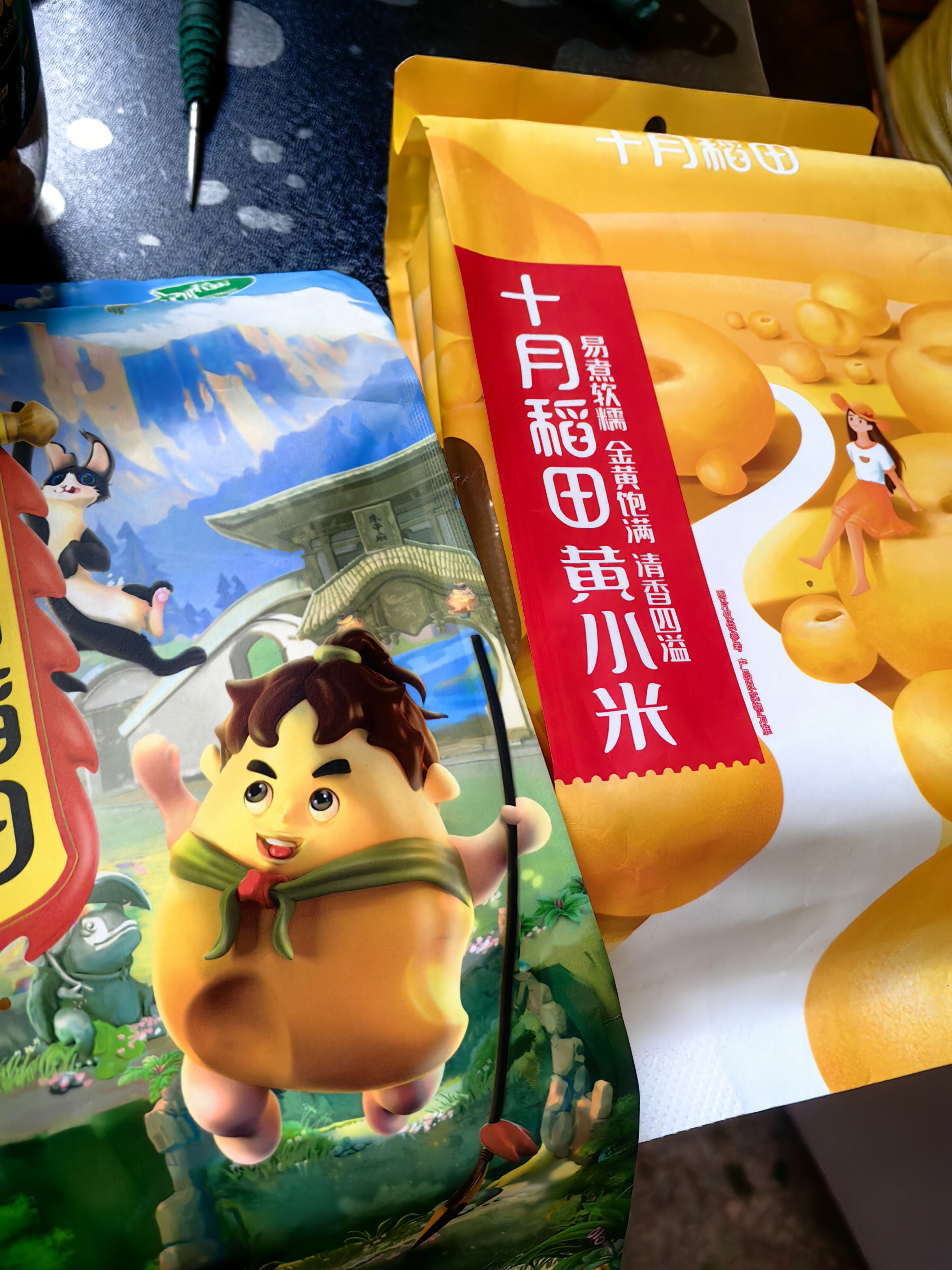 十月稻田 黄小米 1kg 真空袋装 杂粮 早餐粥米 五谷杂粮 粗粮 2斤 实拍图