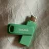 Sandisk闪迪256GB Type-C USB3.2 手机U盘DDC3绿色 读速高达400MB/s 自动备份 手机电脑两用 双接口大容量优盘 实拍图