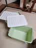 SPACEXPERT 衣物收纳箱特大号塑料整理箱车载储物箱60L绿色 1个装 带轮 实拍图