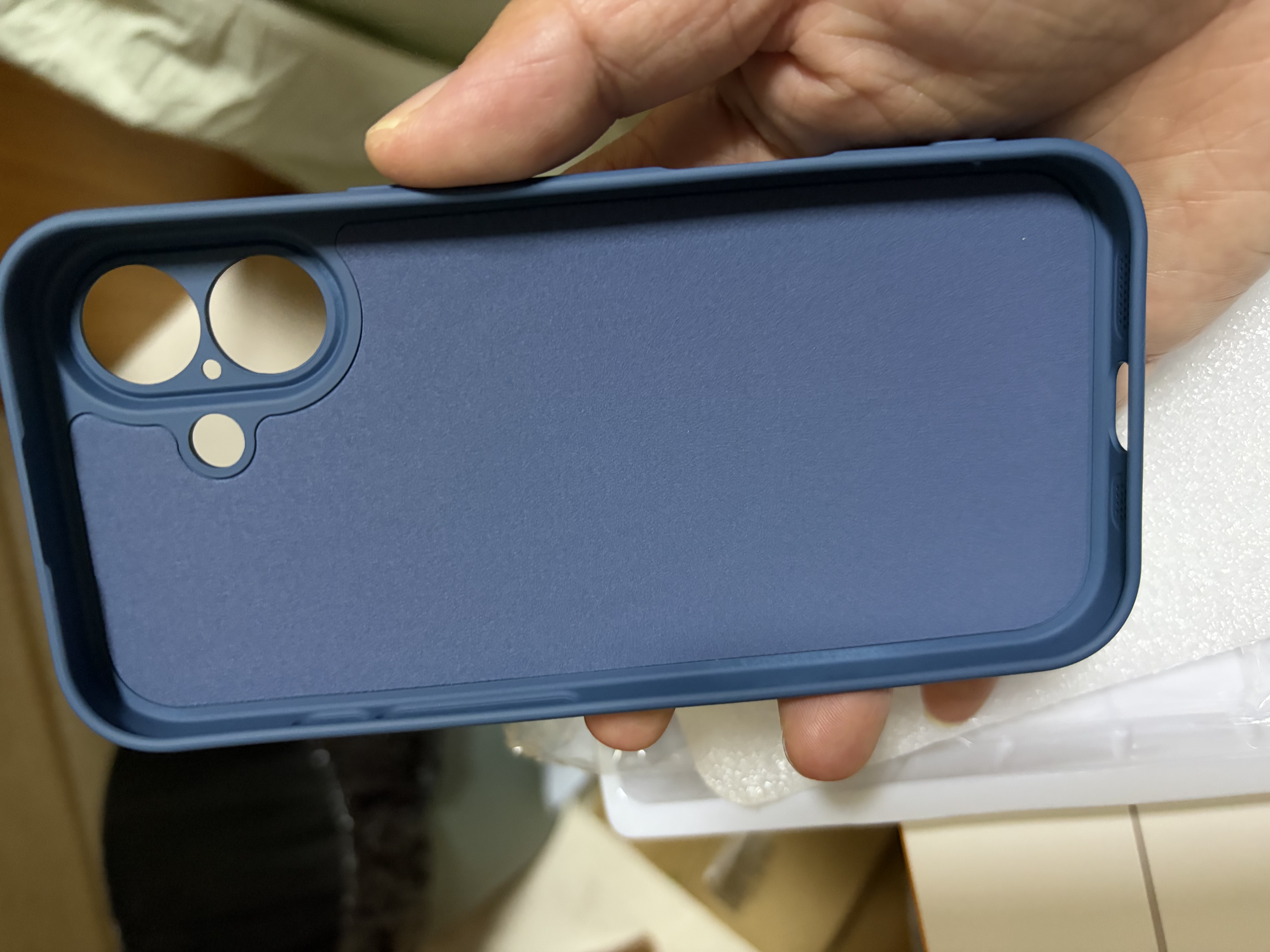 KEKLLE【亲肤磁吸】适用iPhone17手机壳 苹果17保护套 亲肤云感硅胶磁吸镜头全包软壳保护套 宝蓝色 实拍图