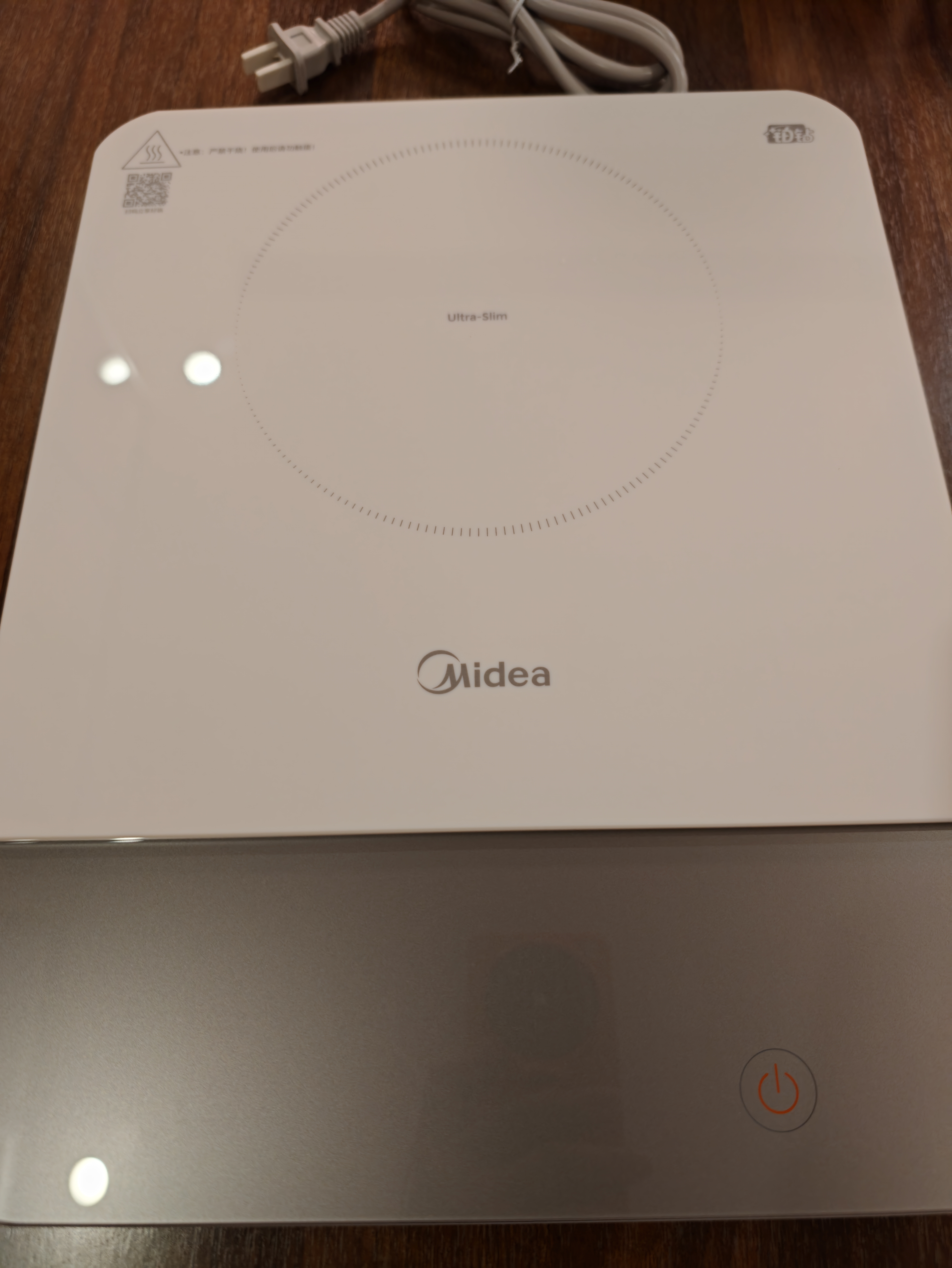 美的（Midea）家用电磁炉电陶炉电池炉2200W大功率猛火新型电磁灶一体面板爆炒炒菜超薄火锅炉2026新品MC-E22A02 实拍图