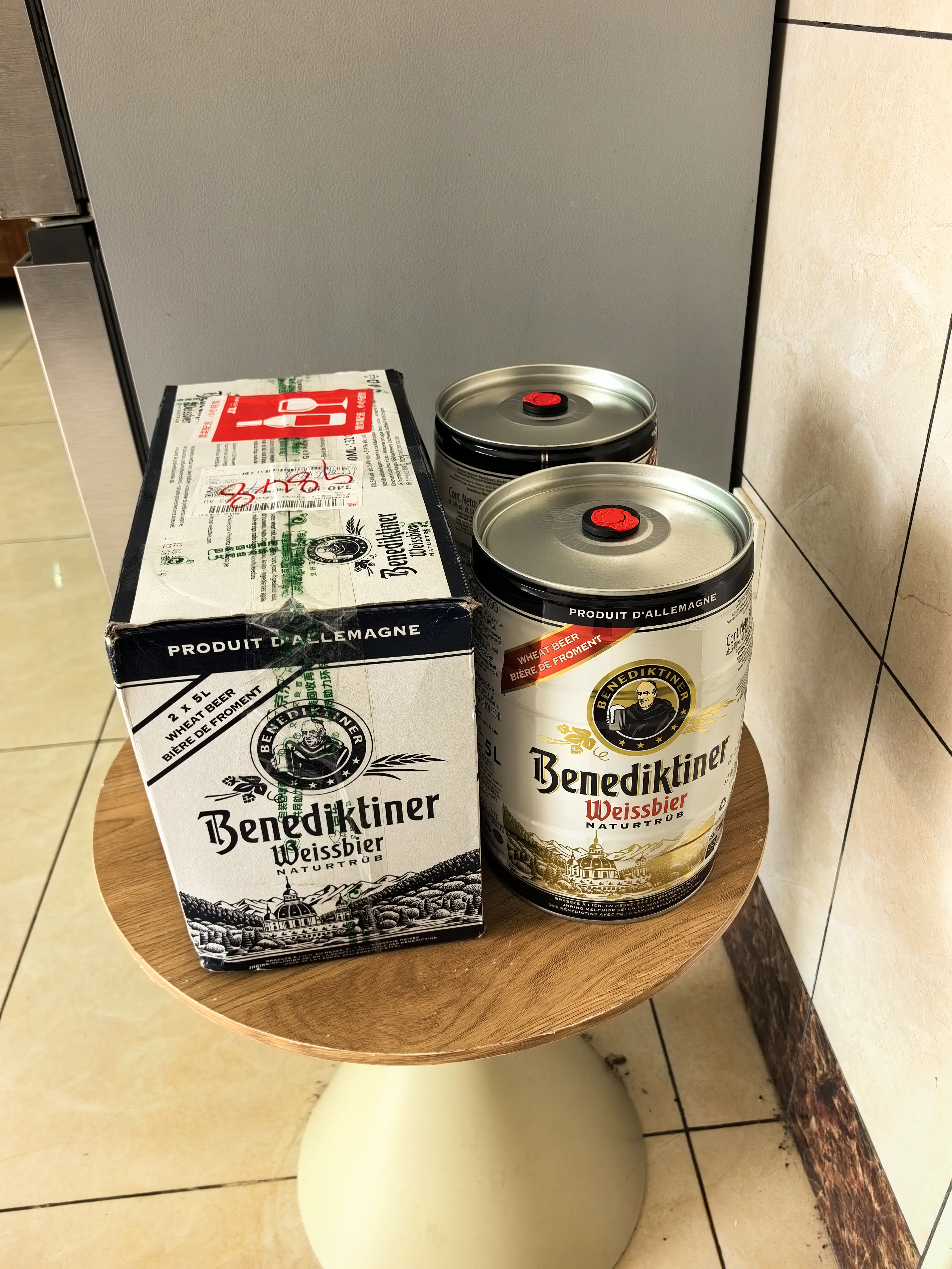 百帝王（Benediktiner）德国进口小麦啤酒5L*1桶装 自饮优选 聚会畅饮 修道院经典 实拍图