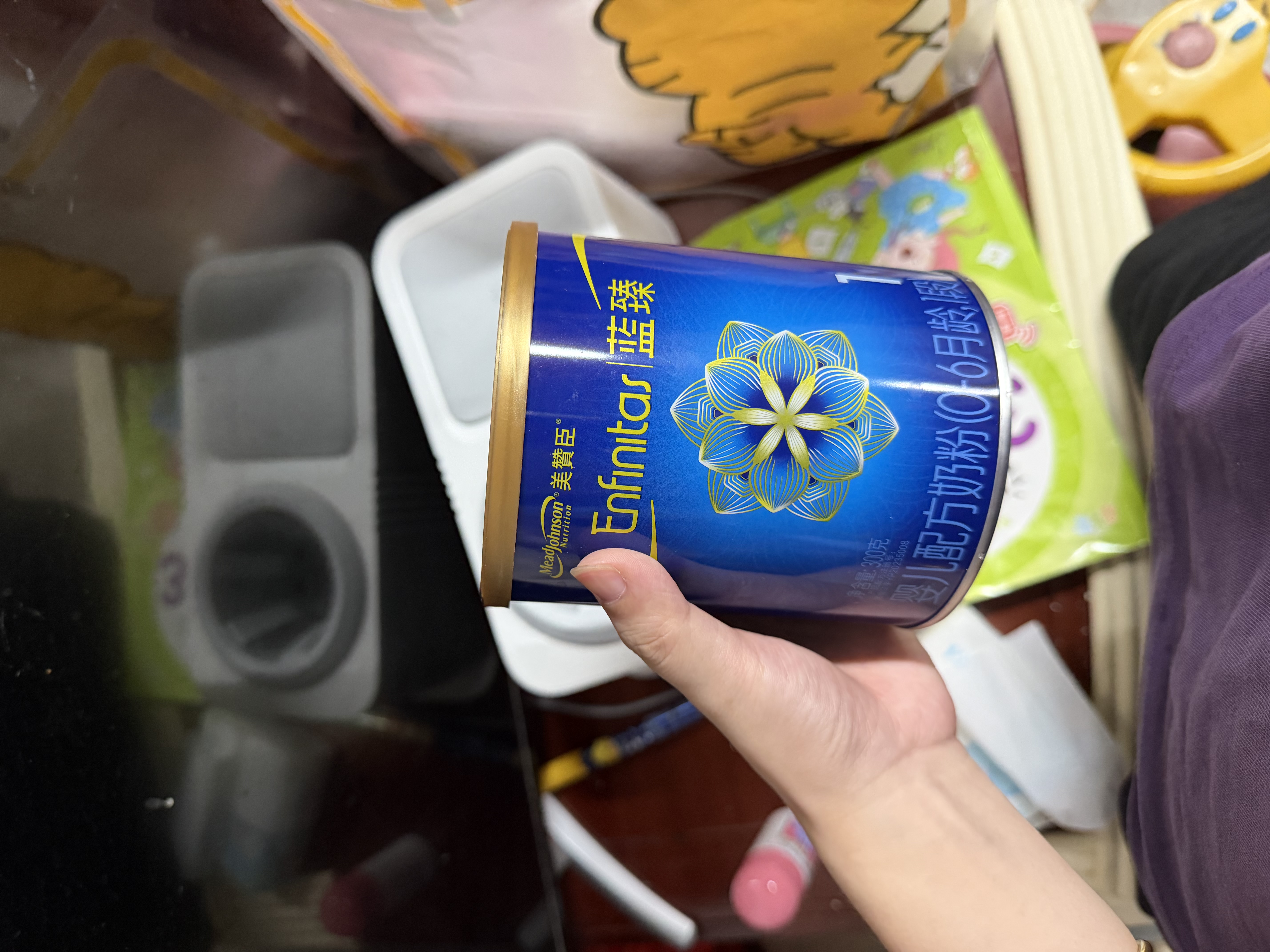 美赞臣蓝臻婴儿配方奶粉1段（0-6月）300g*1罐 【新妈礼盒】 实拍图