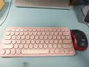 罗技（Logitech）时尚系列K390无线蓝牙键盘 超薄便携  K380升级版 粉色 79键 实拍图