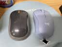 罗技（Logitech）M221 轻音鼠标 无线鼠标 办公鼠标 对称鼠标 带无线微型接收器 雾霭蓝 实拍图