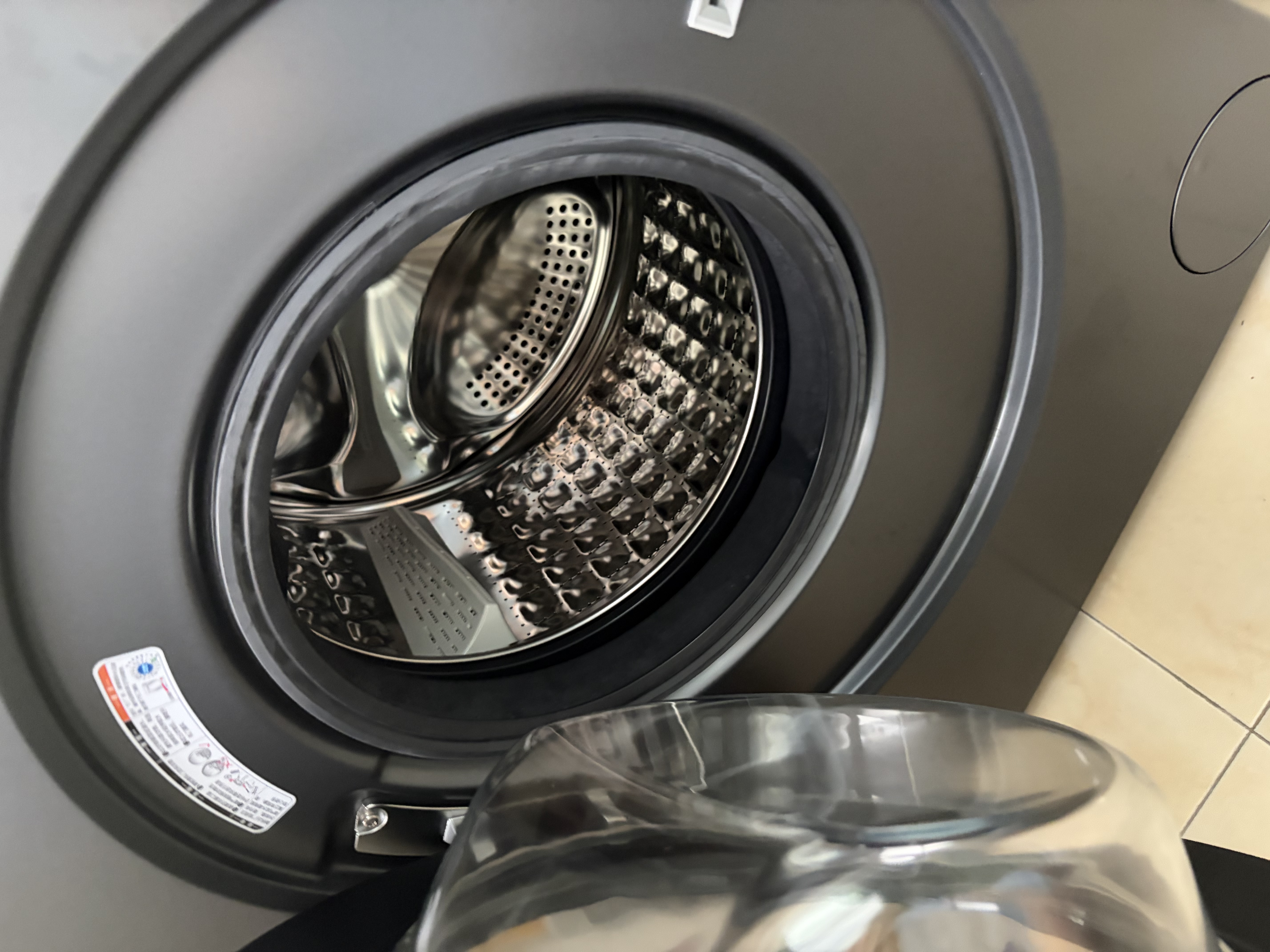 海尔（Haier）小红花 全自动滚筒洗烘一体 洗衣机带烘干一体10KG 双涡漩 家电自营 XQG100-HBE35DH 实拍图