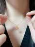 中国黄金（CHINA GOLD）四叶草黄金项链女珐琅彩足金吊坠生日礼物送女友纪念品 京速达-足金吊坠【赠S925链】 实拍图