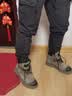 苏系男士马丁靴男款2026秋冬季新款透气高帮工装男靴英伦风真皮雪地靴 卡其色【二层猪皮高品质】 42 男码（尺码偏大建议小一码） 实拍图