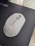 罗技（Logitech）M330 轻音鼠标 无线鼠标 办公鼠标 右手鼠标 带无线微型接收器 灰色 实拍图