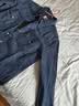 Levi's李维斯女士美式复古简约通勤经典翻领宽松蓝色牛仔衬衫 深蓝色 S 实拍图