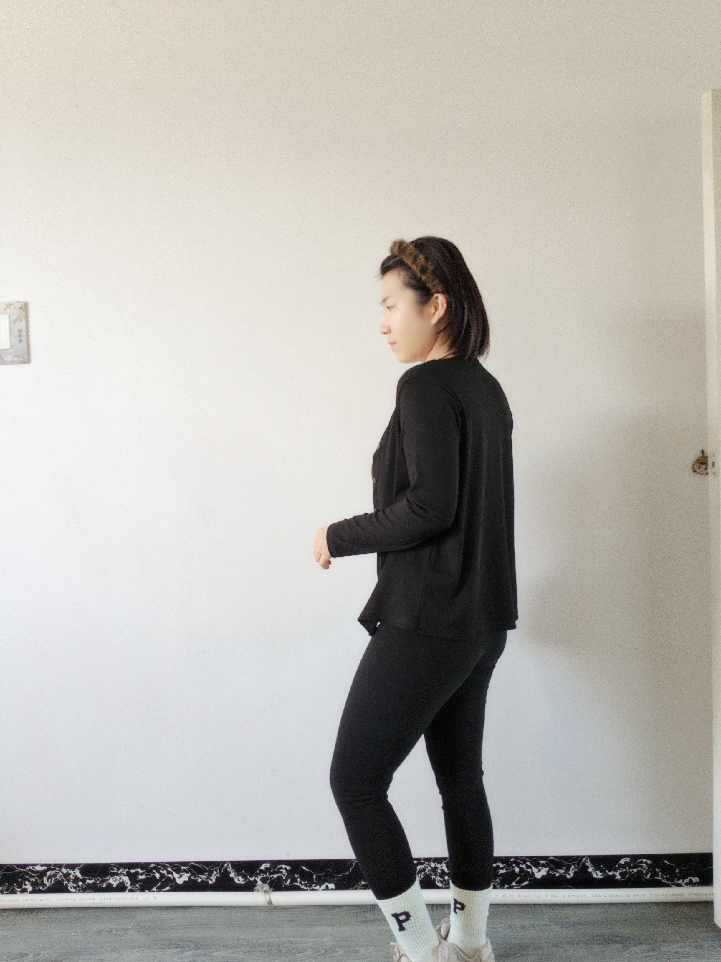 笙格儿 保暖裤秋裤女德绒双面加绒秋冬线裤可外穿无痕高腰显瘦打底裤女 黑色 L(105-130斤） 实拍图