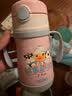 膳魔师（THERMOS）儿童水杯吸管保温保冷杯小黄鸭超轻316L不锈钢幼儿园宝宝学生TCKC 实拍图