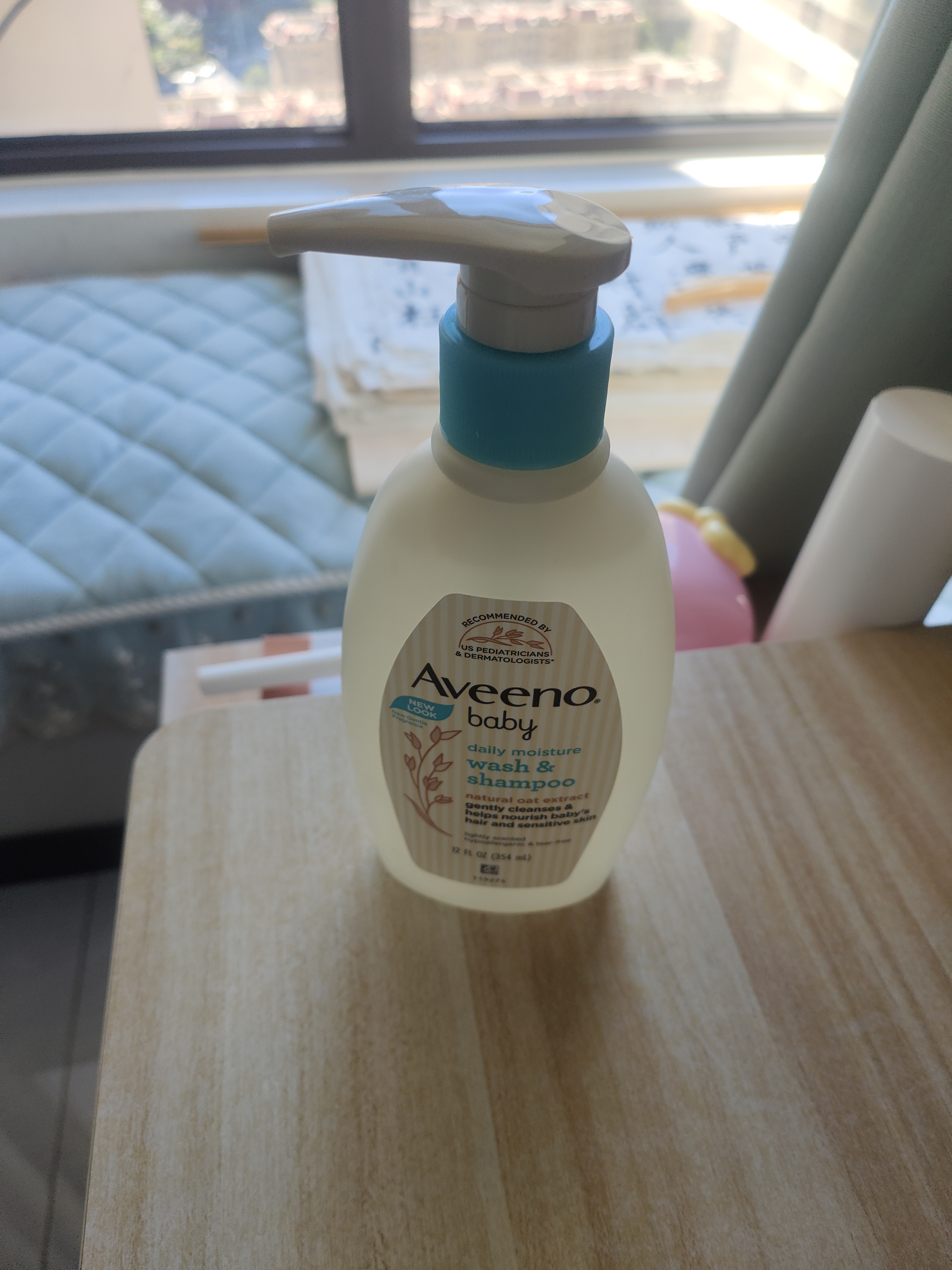 艾惟诺（Aveeno）婴儿洗浴二合一沐浴露 儿童燕麦无皂质洗发水354ml 实拍图
