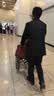鱼跃手动轮椅车大轮轻便可折叠老人专用出行代步仅13kg铝合金H062 实拍图