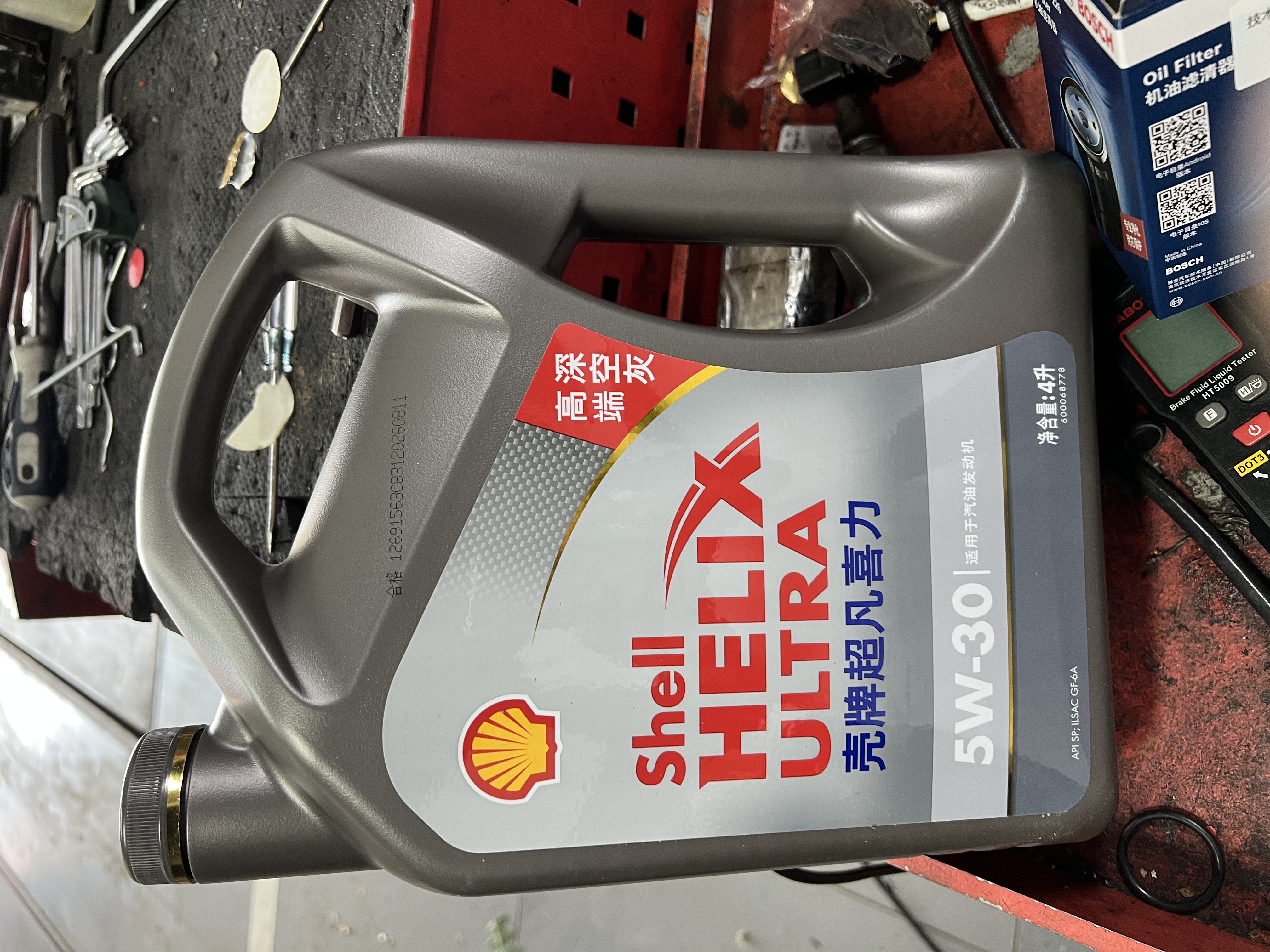 壳牌（Shell）都市光影单次大保养卡 5W-40 SP 4L机油+机滤+空调滤+空气滤+工时 实拍图