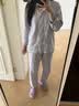 MUJI[自营限定款]女士无侧缝 双层纱织睡衣 纯棉家居服 薰衣草色 M 实拍图