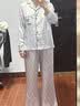 维多利亚的秘密（Victoria's Secret）维密 明星同款 宅度假水光绸家居服丝滑长袖长裤睡衣套装 实拍图