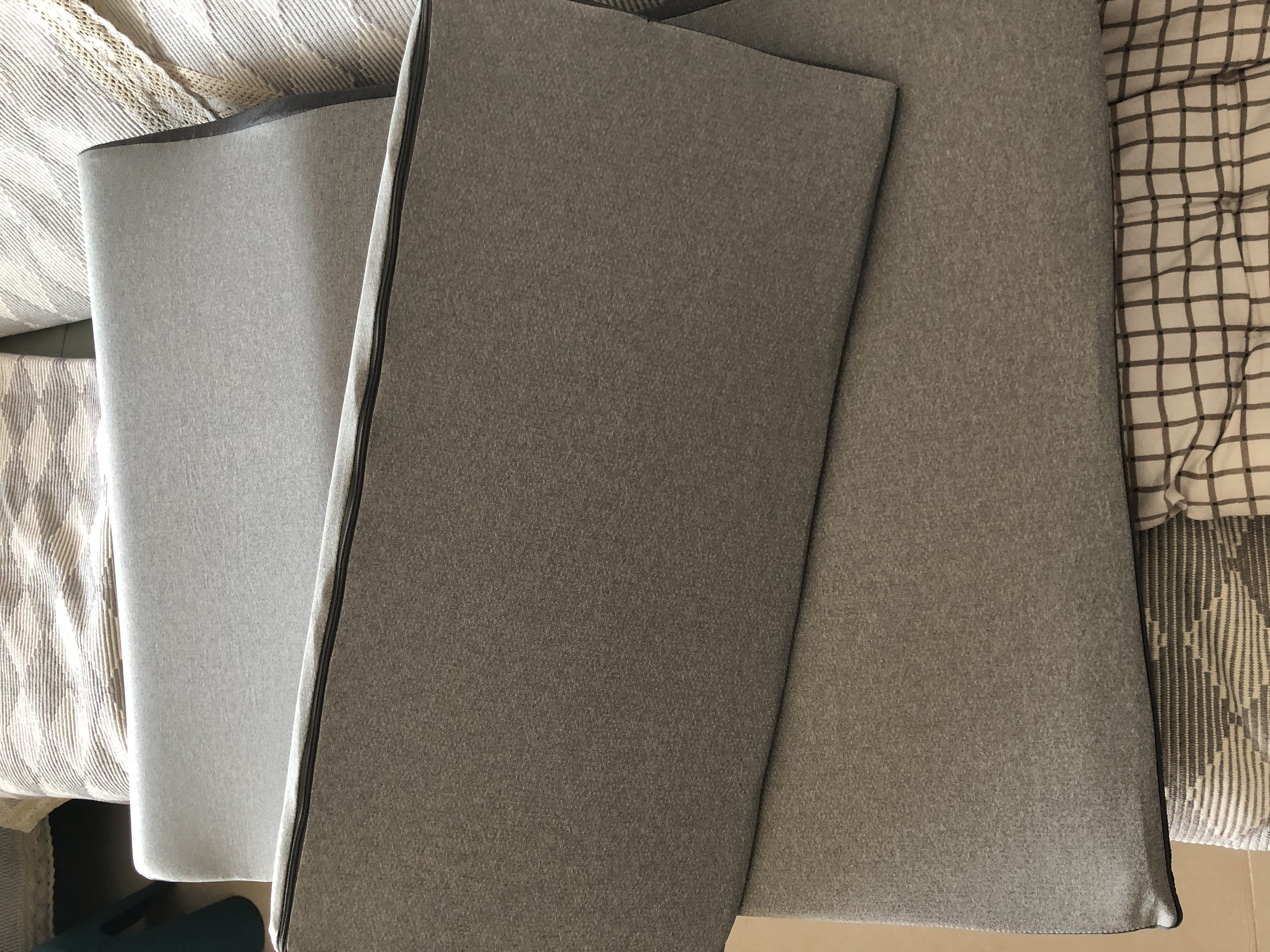 逸康返流斜坡垫孕妇床上斜坡靠垫三角枕病人胃食管防反流枕护理体位垫 安睡可调节靠垫-灰色（2件套） 实拍图