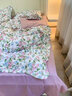 恩兴纯棉床上四件套全棉韩式公主风床品宿舍床单三件套床笠田园花被套 L优雅恋人-荷叶边【100%新疆全棉】 1.5m床 床单款 四件套-被套200*230cm 实拍图