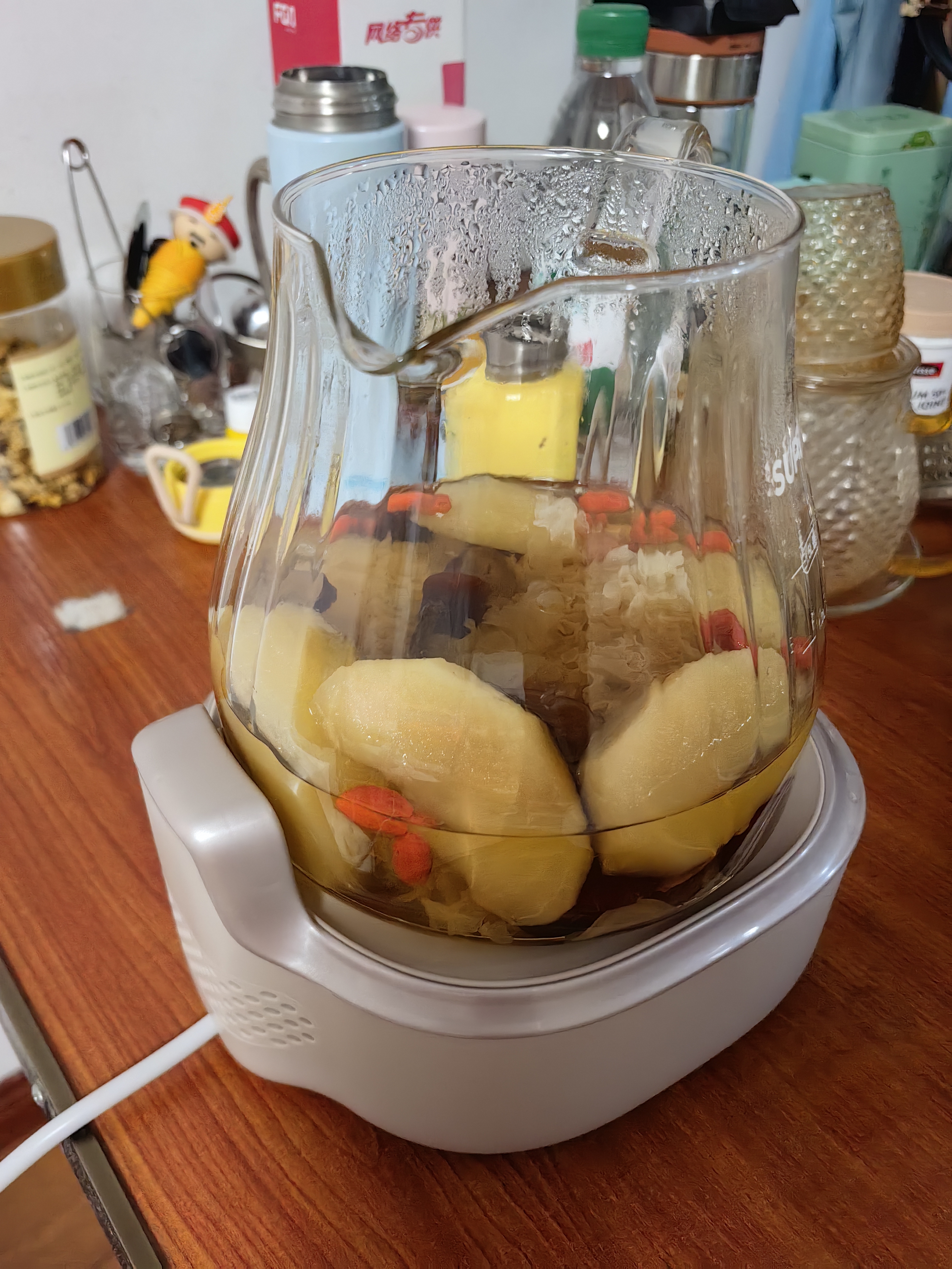 苏泊尔（SUPOR）速热远红外养生壶1.5L 全玻璃0胶水 烧水煮茶恒温热水保温花茶电热水壶调奶器 纯钛滤网 SW-15Y31Q 实拍图