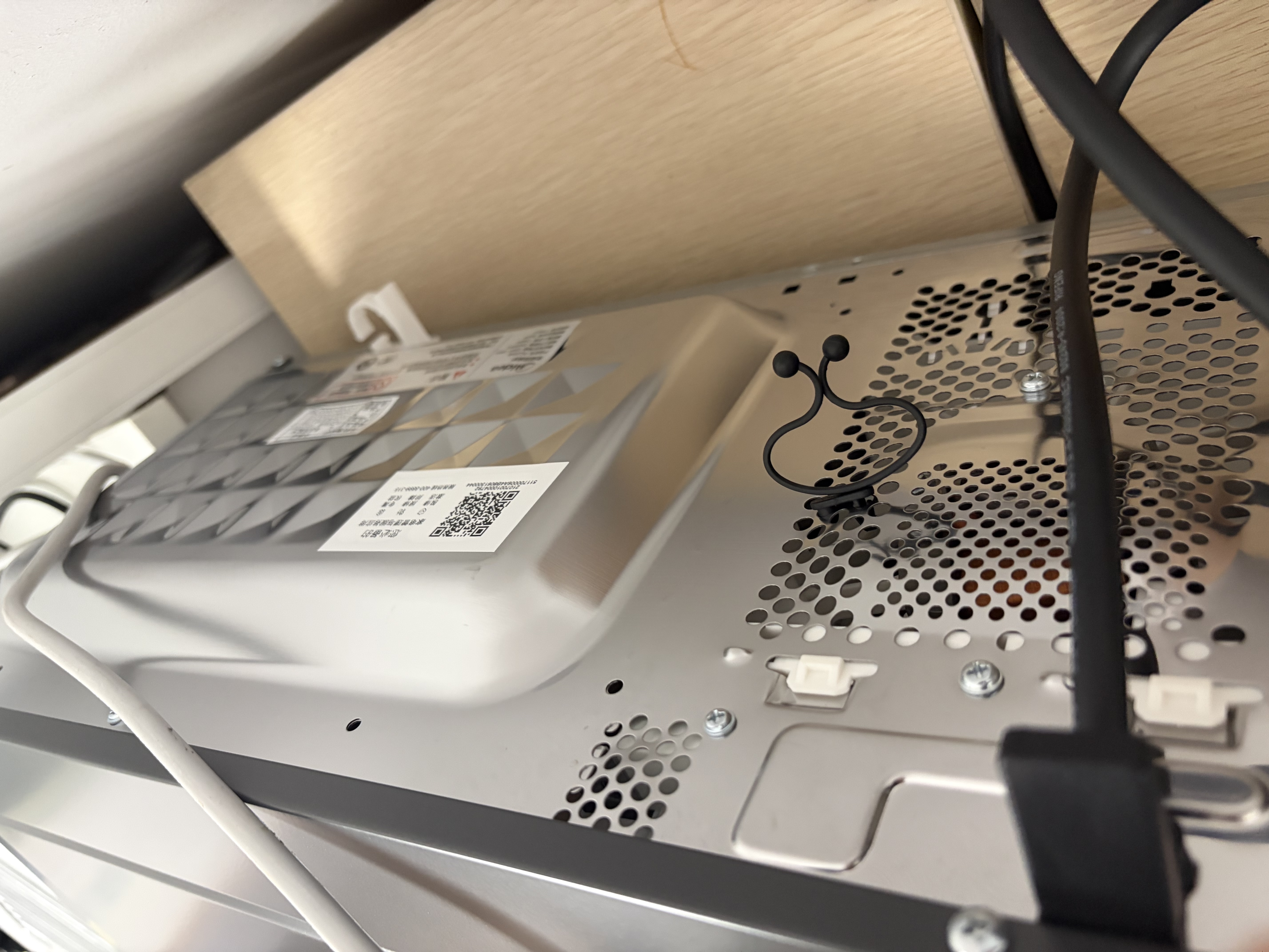 美的（Midea）微碳系列微波炉家用微烤一体机不锈钢内胆一级能效平板25升解冻解热PC23M8 实拍图