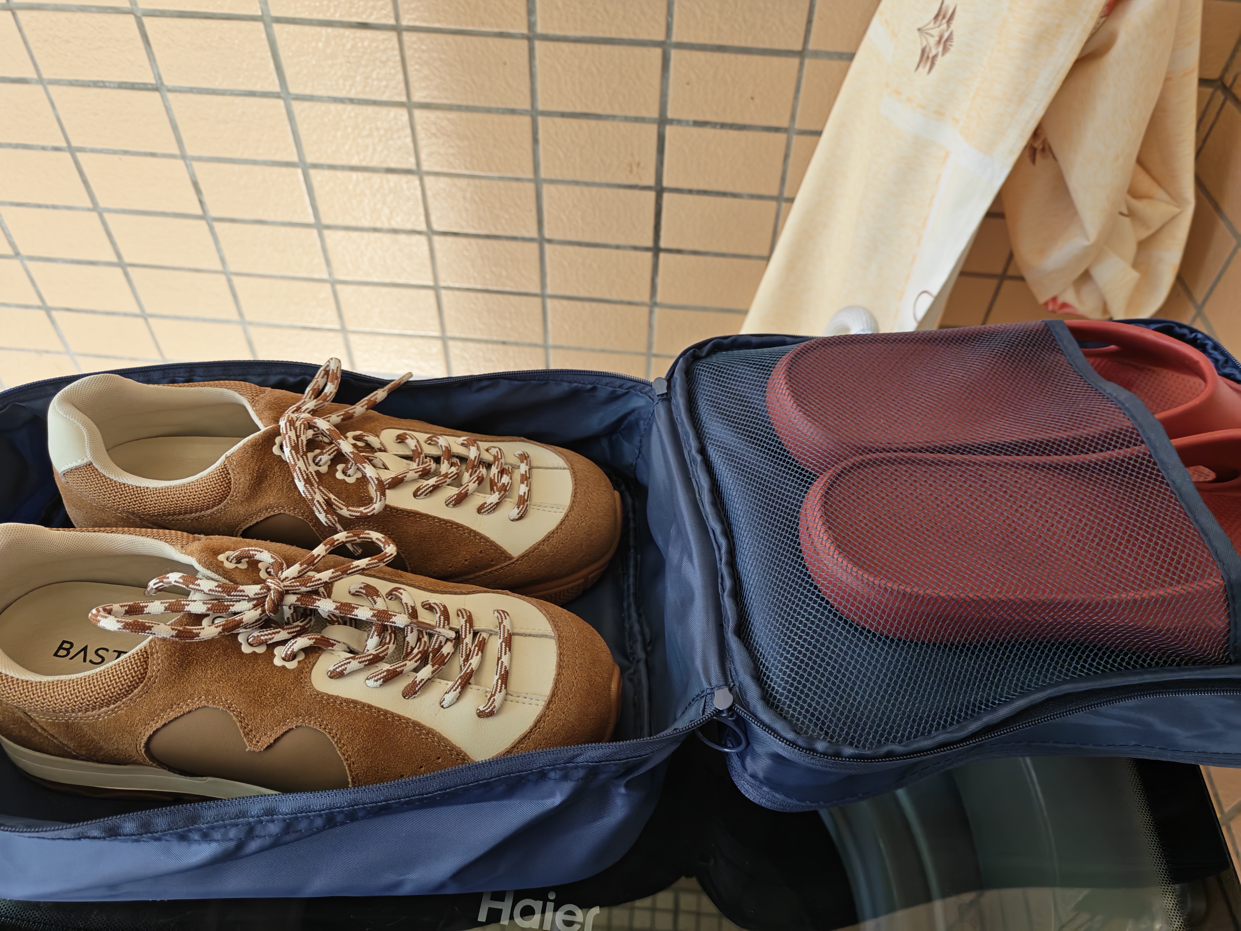 乐活旅行鞋子收纳袋拖鞋鞋包鞋多功能鞋袋装鞋三层包旅游出差必备神器用品 实拍图