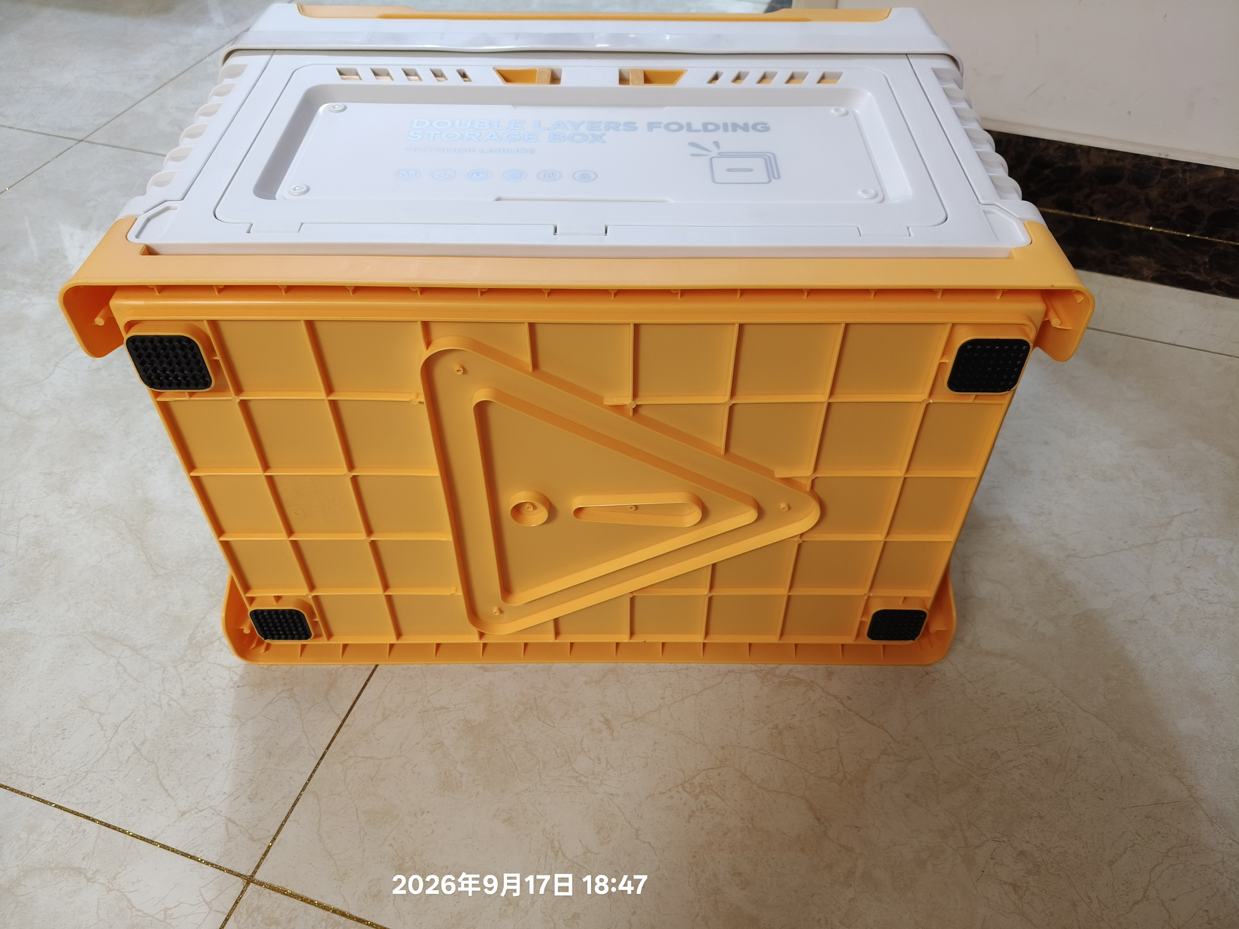 得力（deli）大号折叠车载后备箱收纳箱70L多功能尾箱整理箱储物箱家用衣服 实拍图