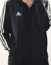 adidas休闲舒适三条纹立领夹克外套卫衣男装秋季阿迪达斯轻运动 黑色/白（推荐选大一码）   3XL 实拍图