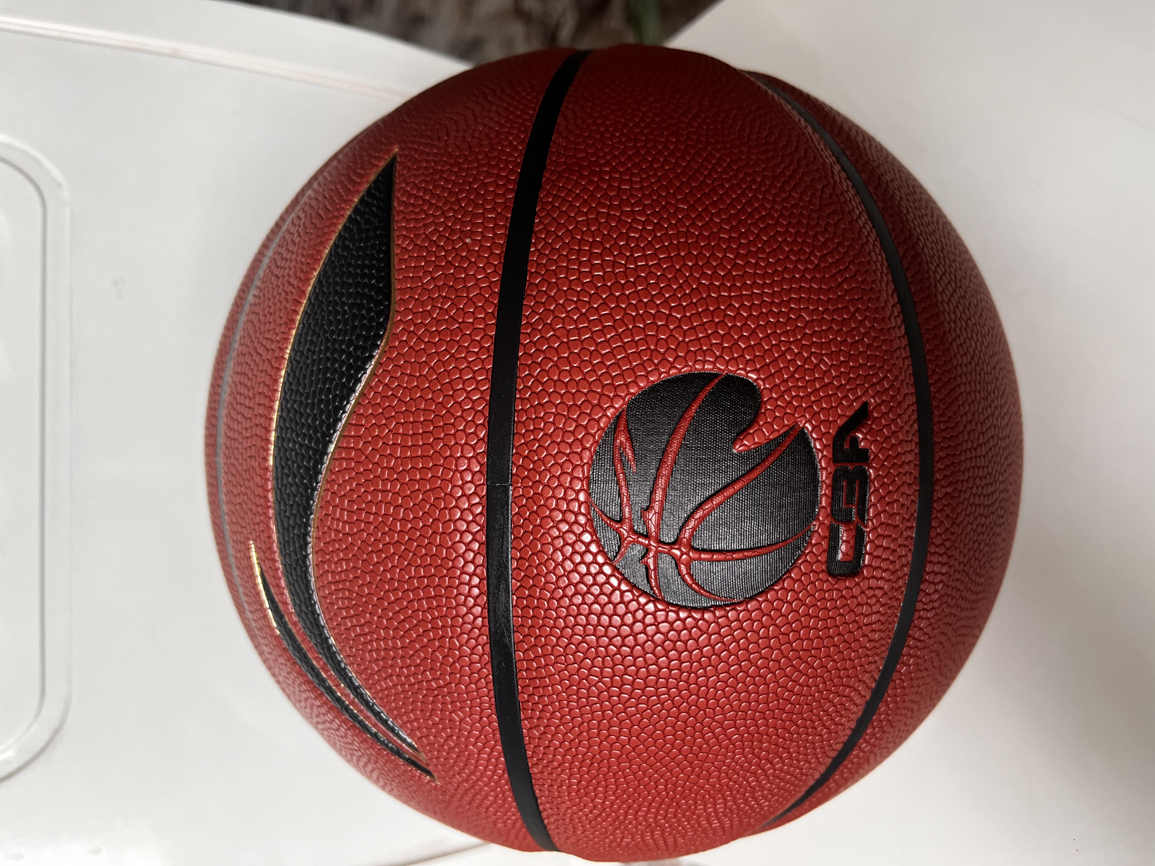 李宁（LI-NING）篮球7号CBA联赛吸湿防尘防滑耐磨成人儿童少年室内外篮球089-1 实拍图