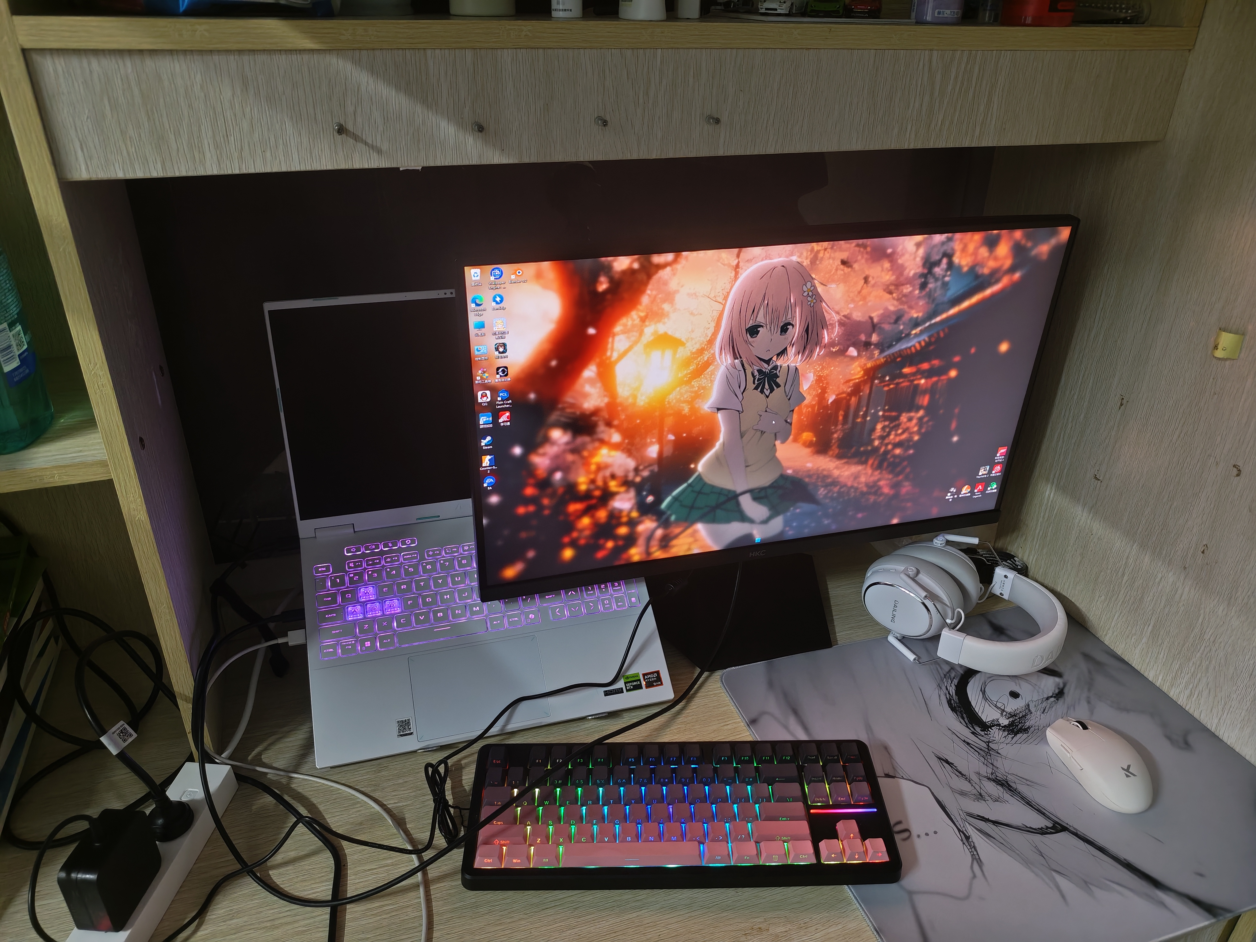 HKC 27英寸2K 220Hz高刷FastIPS快速液晶HDR400电竞1ms硬件低蓝光三角洲游戏电脑显示器 猎鹰G27H2Max 实拍图