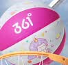361°篮球儿童5号比赛室内外耐磨篮球幼儿园小皮球小学生可写名字 粉白 实拍图