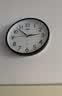 康巴丝（Compas）挂钟客厅 静音走时简约石英钟表挂墙时钟 c2855 黑色 26cm直径 实拍图