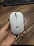 罗技（Logitech）M221 轻音鼠标 无线鼠标 办公鼠标 对称鼠标 带无线微型接收器 米白色 实拍图