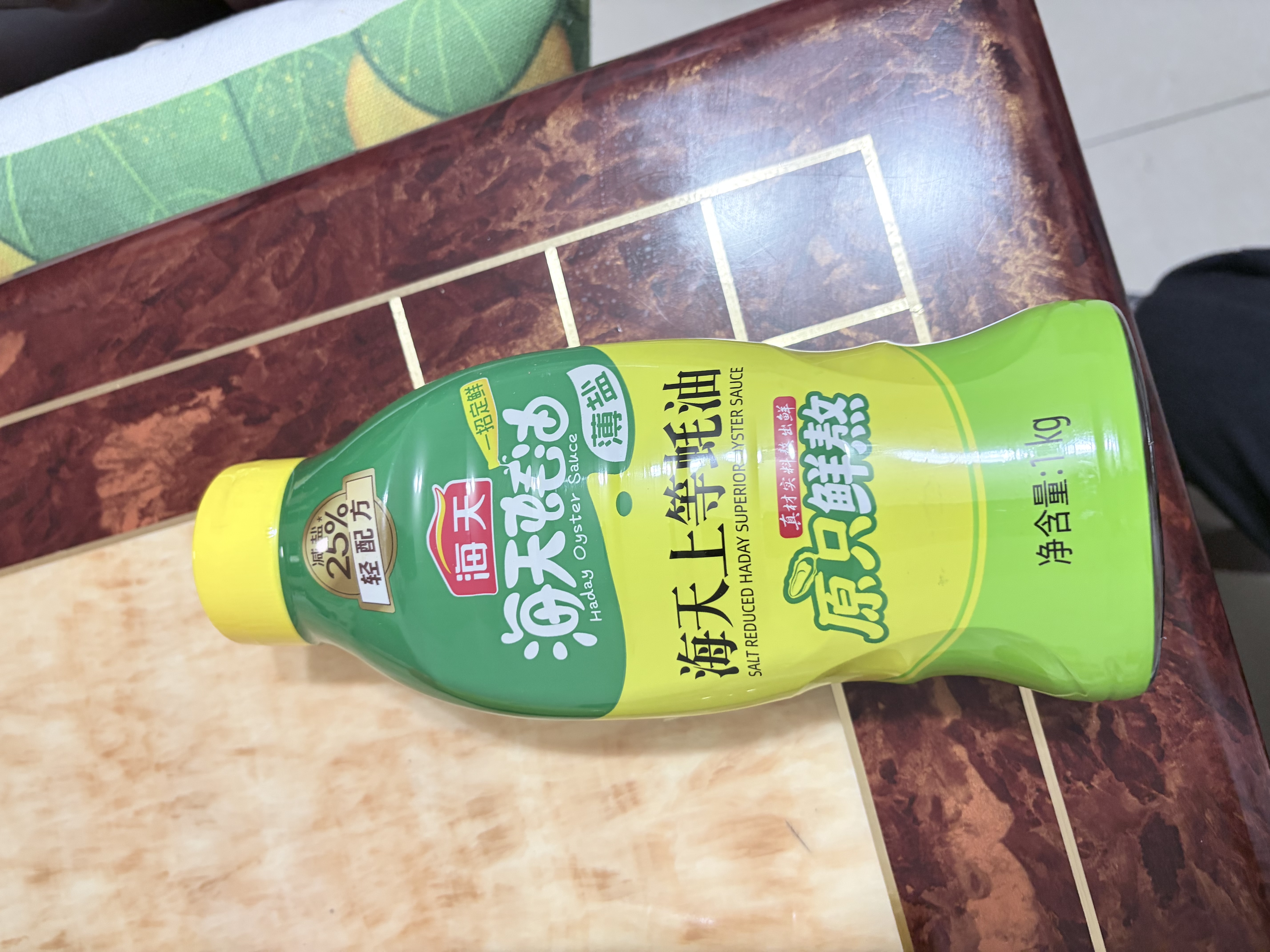 海天蚝油1kg 上等薄盐耗油 0防腐剂 挤挤瓶 蘸拌炖捞炒提鲜 实拍图