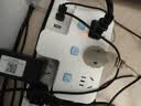 公牛（BULL）插座扩展器一转多/一转三插座/转换插头/转换器/插排/插线板 适用卧室、厨房  3位分控 蓝白 实拍图
