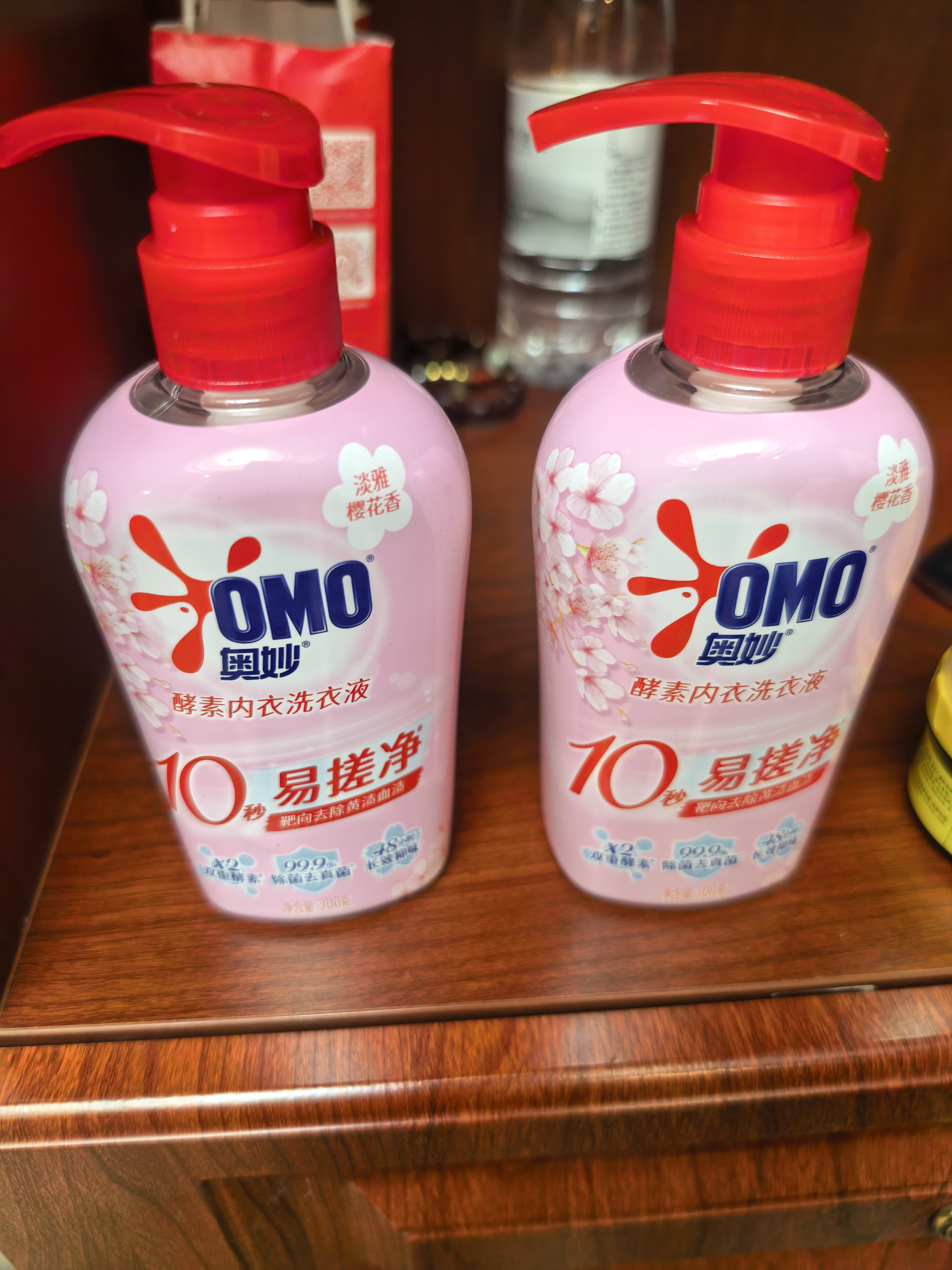奥妙【新升级】酵素内衣洗衣液京东自营除菌抑菌樱花300g*2品质严选 实拍图