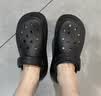 卡骆驰（CROCS）经典泡芙Clog男女一脚蹬懒人沙滩洞洞鞋 黑色 35 实拍图