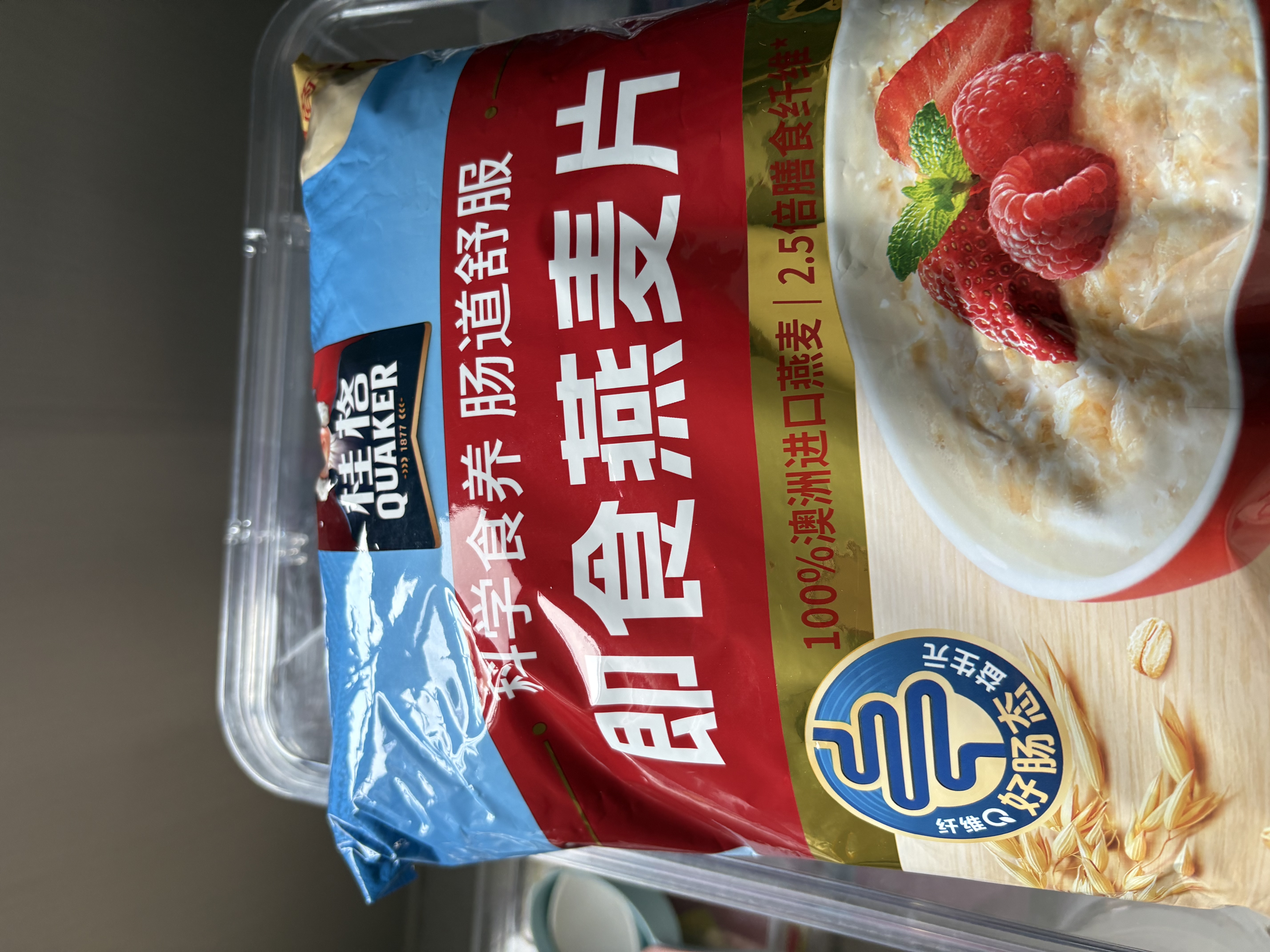 桂格（QUAKER）即食燕麦片1000克袋装 营养早餐 膳食纤维 零添加白砂糖 实拍图