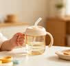 babycare西高地保温杯学饮儿童上学水壶吸管直饮杯外出6月+300ml欧泊粉 实拍图