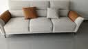 全友家居 现代简约布艺沙发小户型客厅家用直排沙发布沙发可进扫地机 实拍图