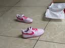 NIKE 耐克男女童休闲板鞋COURT BOROUGH魔术贴易穿脱儿童运动童鞋小童 IQ9226-663 35 【建议脚长22cm】 实拍图