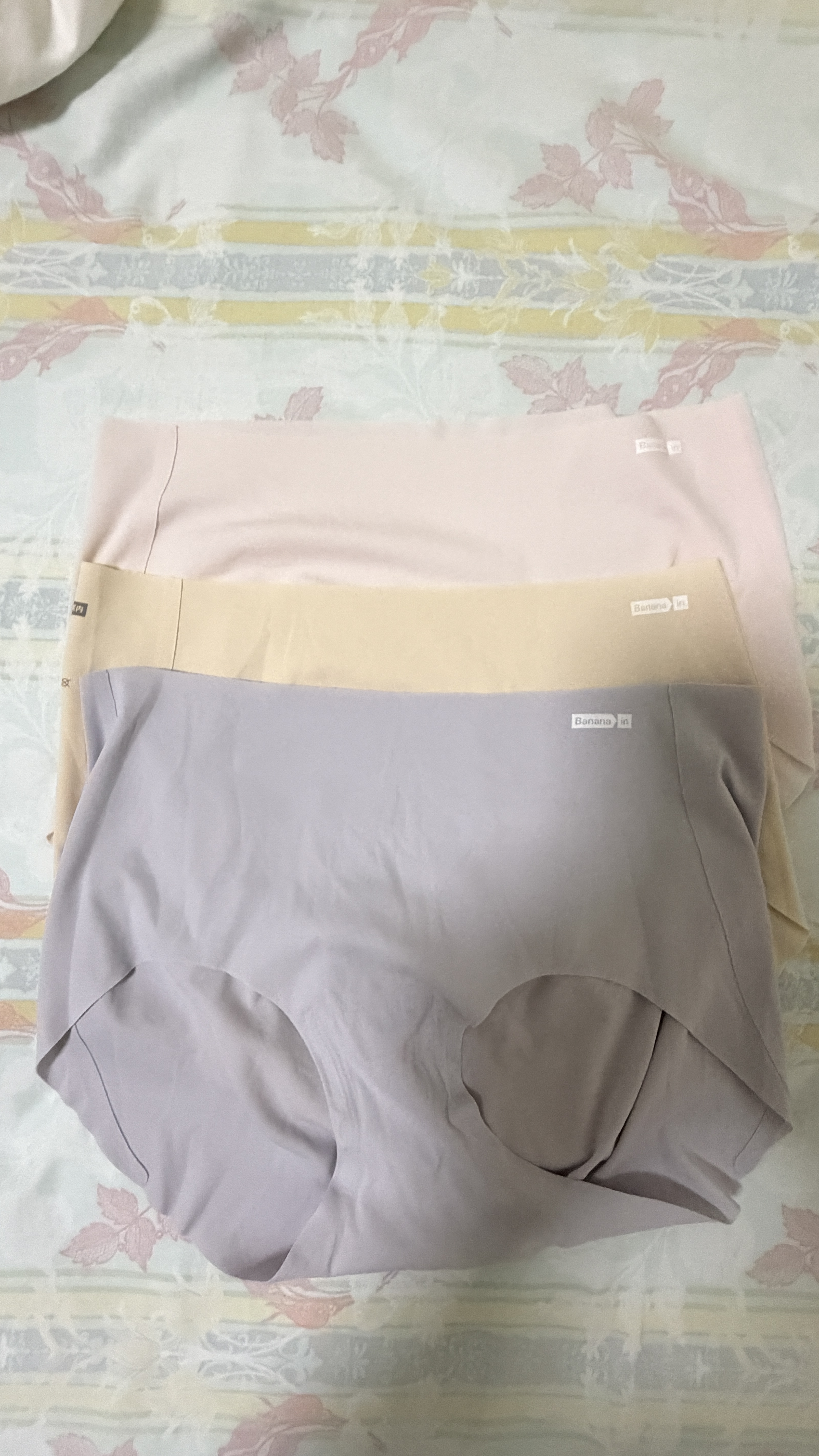 蕉内银皮308P女士内裤10A抗菌无痕隐形夏季薄款瑜伽运动防夹臀三角3件 实拍图